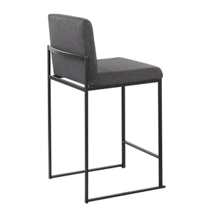 Fuji - Contemporary Modern Elegance, High Back Counter Stool by Couch.com