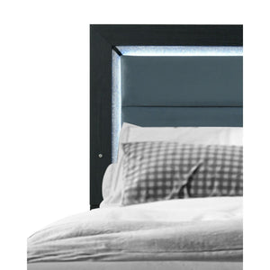 Carlos - Queen Bed With LED - Black by Couch.com