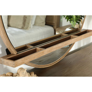 Stevie Sand Wash Natural Cane 4-Piece Eastern King Bedroom Set