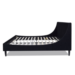 Aspen - Vertical Tufted Modern Headboard Platform Bed Set by Couch.com