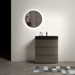 Alice - Bathroom Vanity With Sink, Large Storage Freestanding Bathroom Vanity For Modern Bathroom, One-Piece Sink Basin Without Drain And Faucet by Couch.com
