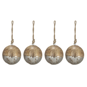 Christmas Ball Ornaments, Wood Decorative Hanging Ball Christmas Tree Ornaments For Holiday Party Decorations