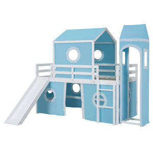 Loft Bed & Slide Tent And Tower by Couch.com
