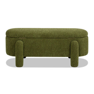 Hugo - Oval Fully Upholstered Storage Bench by Couch.com