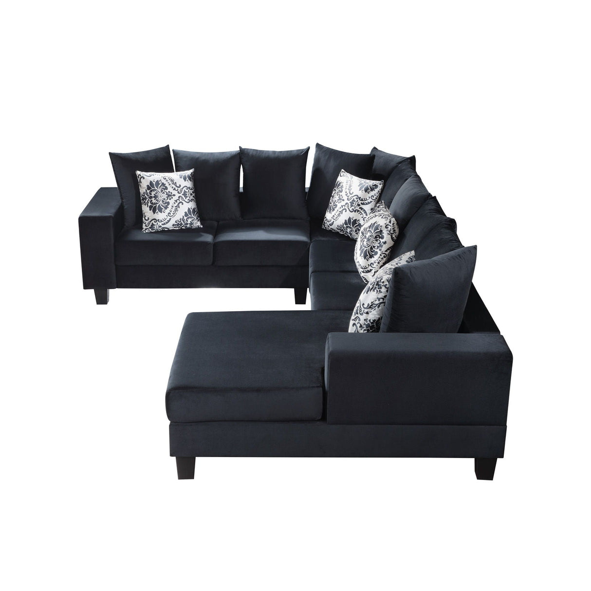 Modern U Shape Sectional Sofa Corner Couch With Lots Of Pillows Included, Elegant And Functional by Couch.com