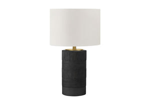 Table Lamp, Lighting, Resin, Contemporary - Black / Cream by Couch.com