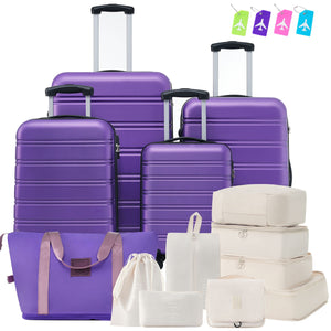 Hardshell Luggage Sets 4 Pieces + Bag Spinner Suitcase With Tsa Lock Lightweight - 16" / 20" / 24" / 28" Luggages by Couch.com