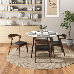 Dakota - Mid-Century Modern Velvet Dining Chair (Set of 2) by Couch.com