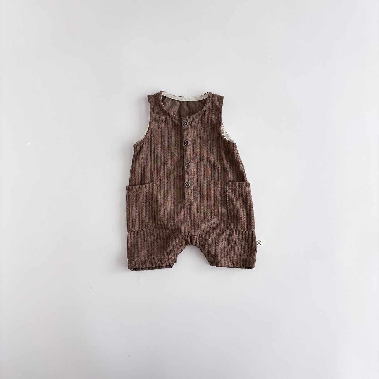 Striped Sleeveless Leotard Romper