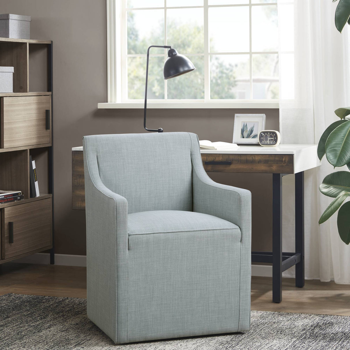 Traditional Skirted Dining Arm Chair
