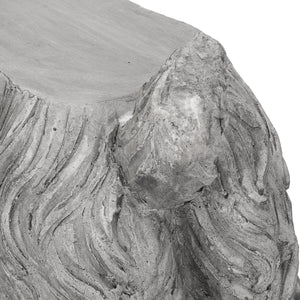 Charming Cocker Spaniel Dog Statue Bench Gray Magnesium Oxide