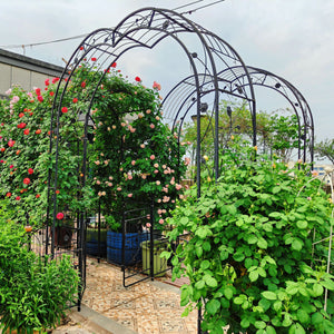 Metal Garden Arch Assemble Freely With 8 Styles Garden Arbor Trellis Climbing Plants Support Rose Arch by Couch.com