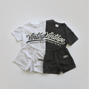 Sports And Leisure Suit Baby Western Style Cotton Letters Suit