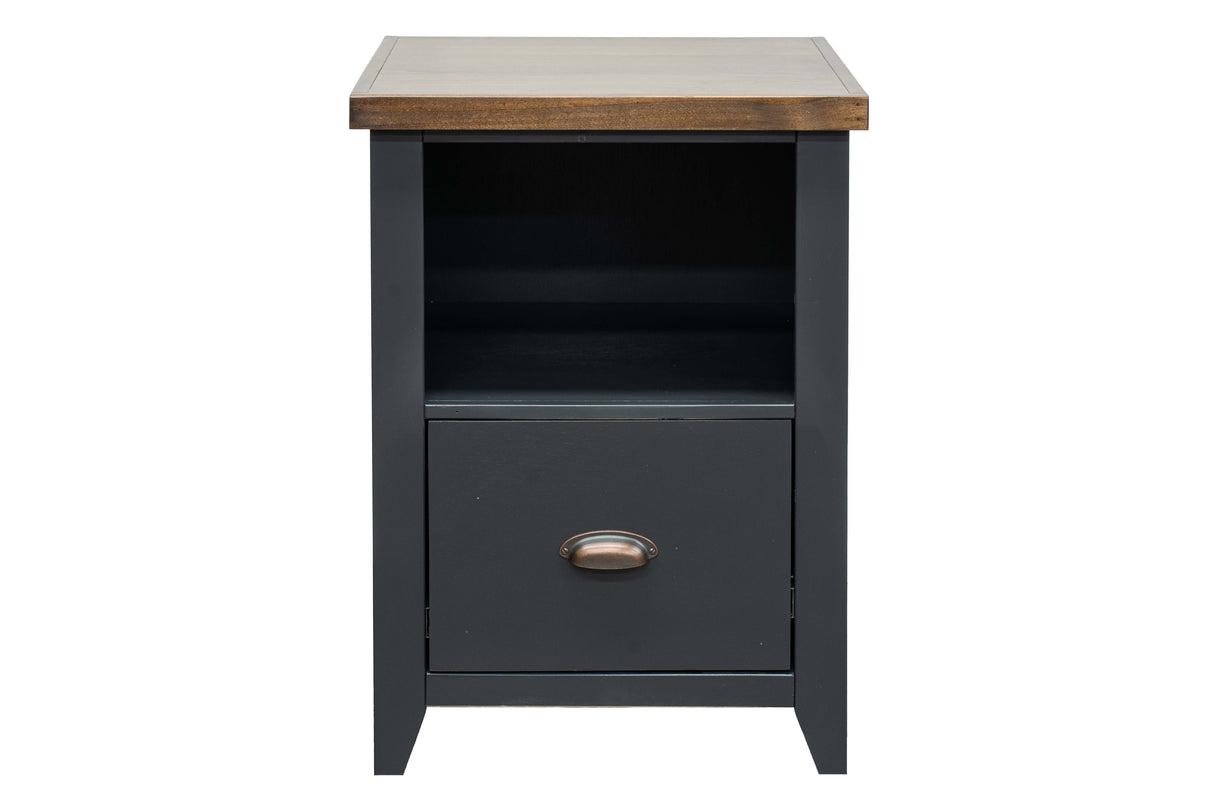 Essex - Drawer File - Black, Whiskey by Couch.com