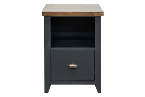 Essex - Drawer File - Black, Whiskey by Couch.com