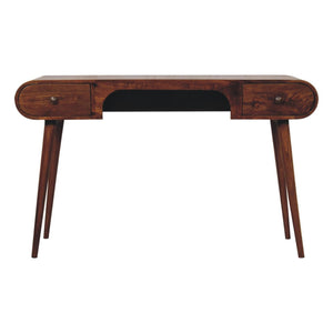 Couch.com London Arch Writing Desk Dark Brown, Wood Construction, Dark Brown Finish by Couch.com