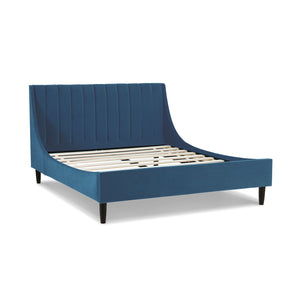 Aspen - Vertical Tufted Modern Headboard Platform Bed Set by Couch.com