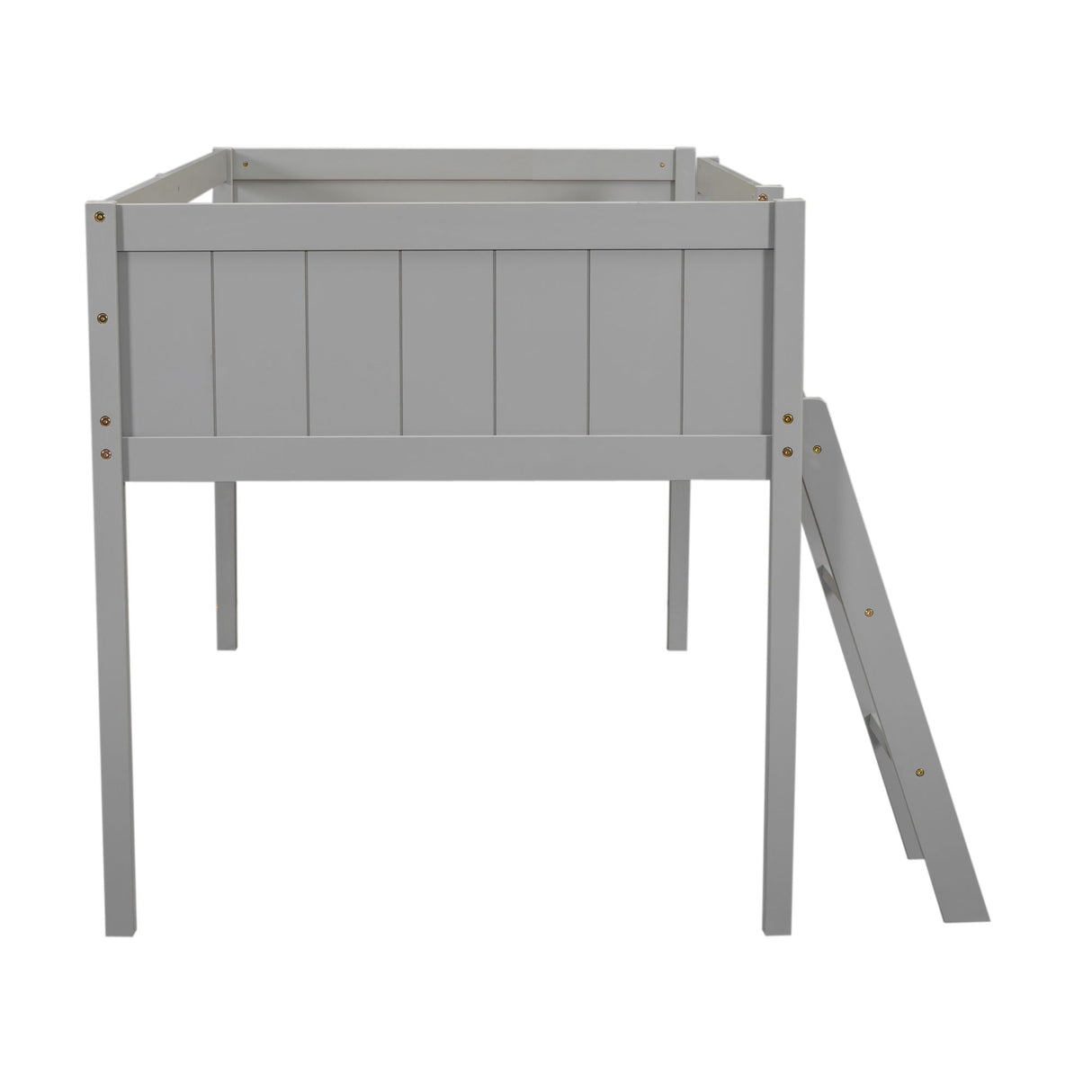 Low Loft Bed With Adjustable Ladder