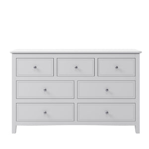7 Drawers Solid Wood Dresser - White by Couch.com