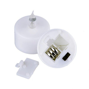Flameless LED Tea Lights Candles Battery Powered Colorful Flickering Pillar Flickering Bright Tea lights Battery Operated/Powered Flameless Candles White Base Candles Tea light Romantic party Home Decor