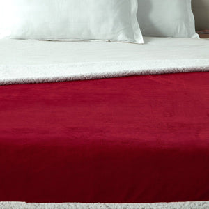 Zakary Flannel Reversible Sherpa Throw