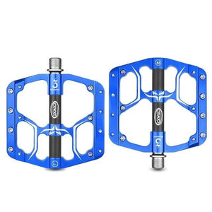 Flat Bike Pedals Road 3 Sealed Bearings Bicycle Pedals Mountain Bike Pedals Wide Platform Accessories Mountain Bike Pedals Pedals Bicycle Flat Pedals Aluminum Sealed Bearing Lightweight Platform For Road Mountain