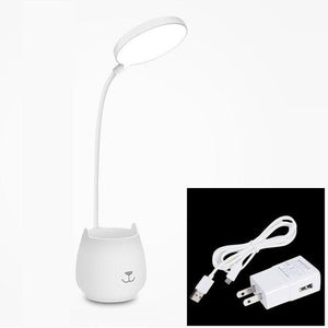Flexible Led Table Lamps with Usb Touch Dimmable LED Stand Desk Light Reading Lamp Modern Flexible Study Lamp with Pen Holder Decorative Table Lamp Cute Study Lamps for Bedroom Décor