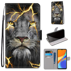 Flip Case For Xiaomi Redmi 9 9A 9C NFC 8 8A Phone Case Leather Silicone Wallet Cover For Redmi Note 8 Pro 9 9S 9 Pro Book Cases  Leather Case Flip Cover PU Wallet Case Kickstand Magnet Closure Card Slot Holder