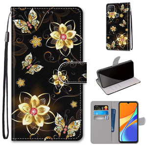 Flip Case For Xiaomi Redmi 9 9A 9C NFC 8 8A Phone Case Leather Silicone Wallet Cover For Redmi Note 8 Pro 9 9S 9 Pro Book Cases  Leather Case Flip Cover PU Wallet Case Kickstand Magnet Closure Card Slot Holder