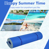 9' x 6' 3 Layer Floating Water Pad Foam Mat -Blue