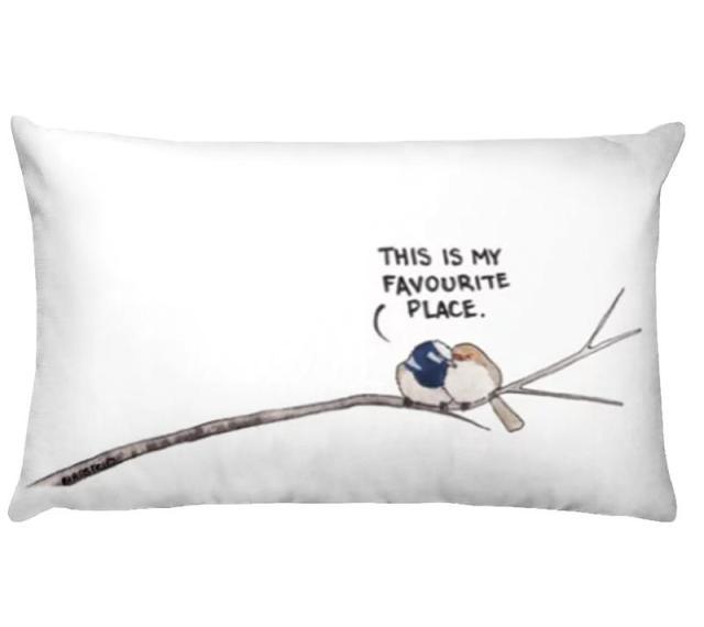 Flowers Birds Green Plants Printed Waist Pillowcase Home Pillow Decoration Tropical Green Texture Exotic Flower Cotton Linen Outdoor Pillow Cases Sofa Bed Throw Pillow 50x30CM