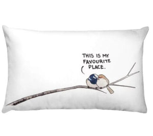 Flowers Birds Green Plants Printed Waist Pillowcase Home Pillow Decoration Tropical Green Texture Exotic Flower Cotton Linen Outdoor Pillow Cases Sofa Bed Throw Pillow 50x30CM