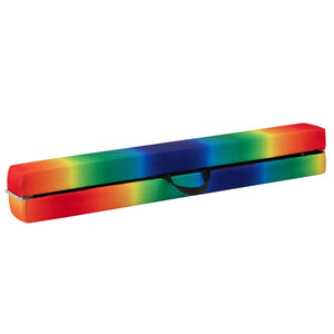 Folding Balance Beam with Solid Wood Base and Anti-slip Bottom-Multicolor