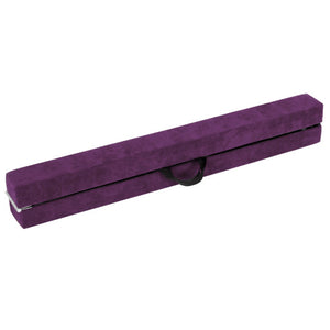 Folding Balance Beam with Solid Wood Base and Anti-slip Bottom-Purple