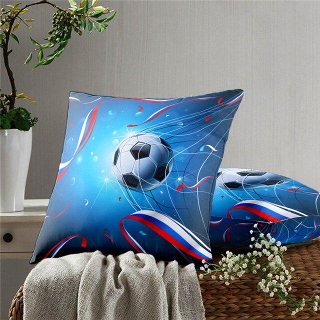 Football Pillow Case Decoration Sofa Cushion Pillow Case Throw Pillow Cover Cool Soccer Ball Art Amazing Football Fire Home Artwork Decor Pillow Case Decoration Car Pillow Case