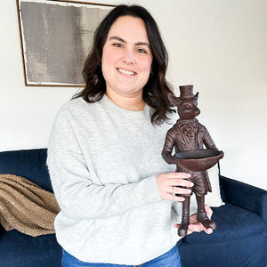 Standing Fox Bronze Bowl | Dapper Critters Collection