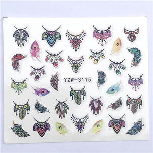 Fox Wolf Animal 3D Embossed Nail Sticker Flower Adhesive Manicure Slider Nail Art Tips Decorations Decals Manicure Design Golden Firework Star Accessories Heart Nail Art Stickers Glitter Decals Love Nail Sequins Laser Heart Nail