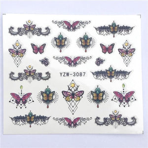 Fox Wolf Animal 3D Embossed Nail Sticker Flower Adhesive Manicure Slider Nail Art Tips Decorations Decals Manicure Design Golden Firework Star Accessories Heart Nail Art Stickers Glitter Decals Love Nail Sequins Laser Heart Nail