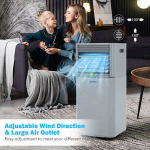 8000 BTU 3-in-1 Air Cooler with Dehumidifier and Fan Mode-White