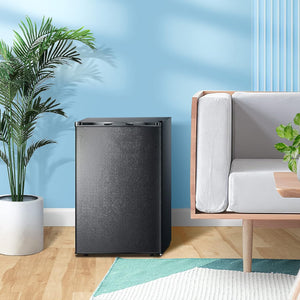 Free Standing Upright Freezer with Removable Shelf, Adjustable Thermostat, Compact Reversible Single Door Vertical Freezers