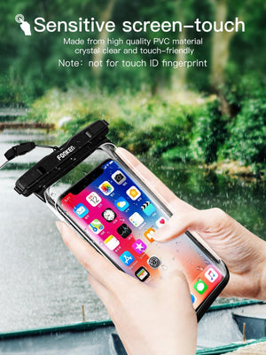 Full Display Waterproof Case for Phone Transparent Snow Underwater Swim Pouch Mobile Covers Design Waterproof Case For Swimming Compatible For iPhone Lightweight Smartphone Case