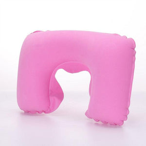 Functional Inflatable Neck Pillow Inflatable U Shaped Travel Pillow Car Head Neck Rest Air Cushion for Travel Neck Pillow Functional U-Shape Travel Pillow For Airplane Inflatable Neck Pillow Travel Accessories Comfortable Sleep Pillows
