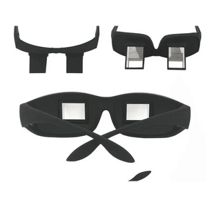 Funny Black Lazy Periscope Horizontal Reading TV Lightweight Sit View Glasses Lie Down Unisex Wide Use Glasses