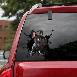 Funny Dog Head In The Crack Vinyl Car Funny Dog Head In The Crack Vinyl Car Stickers Decals Motorcycle Accessories Car-window Decorative Goods Broken Glass Sticker Car Stickers Decals Motorcycle Accessories Car-window Decorative Goods Pvc Car Sticker