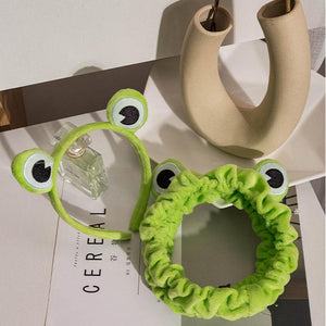 Funny Frog Makeup Headband Wide-brimmed Elastic Hairbands Cute Girls Hair Bands Women Hair Accessories Girls Hairband Gorgeous Hair Accessories For Women