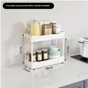 Multi-Tier Kitchen Floor Standing Storage Cart