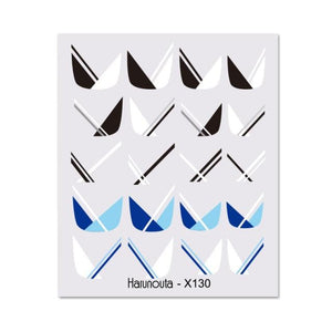 Geometry Line Stripe Nail Sticker Floral Butterfly Design Water Decals Slider Wraps Decoration Nail Art Accessories Water Transfer Nail Decals Sticker For Pretty Girl Self-Adhesive Nail Decals Designer Nail Stickers for Acrylic Decal Decoration