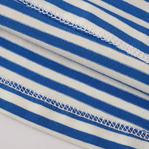 Girl's Cotton Casual Striped Jersey Dress