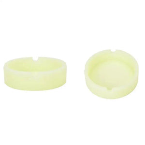Glow In The Dark Ashtray For Smoking Cigarette Silicone Luminous Unique Design Rubber Soft Fluorescent Ashtrays