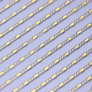 Gold 3D Nail Sticker Curve Stripe Lines Nails Stickers Gradient Adhesive Striping Tape Nail Foil Nail Art Stickers Decals Silver Strip Line Nail Decal Self-Adhesive 3D Wave Decal Decoration Metallic Curve Design Decoration for Women Girls